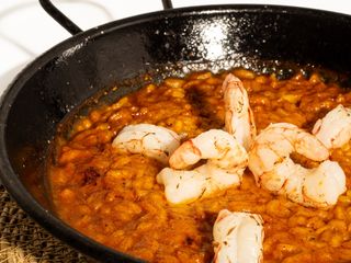 Meloso a banda con gambones