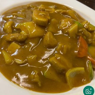 pollo con salsa curry