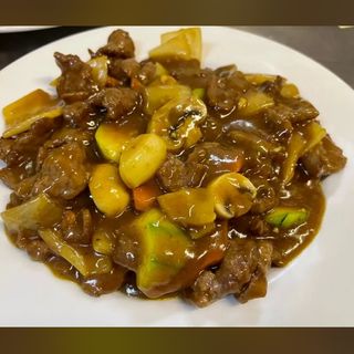 ternera con salsa de ostras