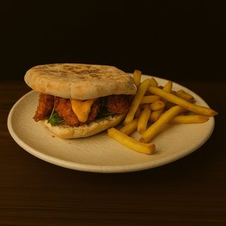 Puccia de pollo crujiente