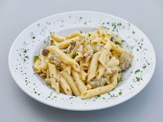 Macarrones salsa crema