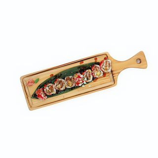 Uramaki especial de salmón y anguila asado (8 pzs.) 