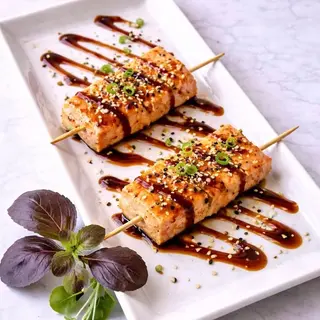 Pinchos de Salmón Teriyaki