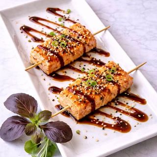 Pinchos de Salmón Teriyaki