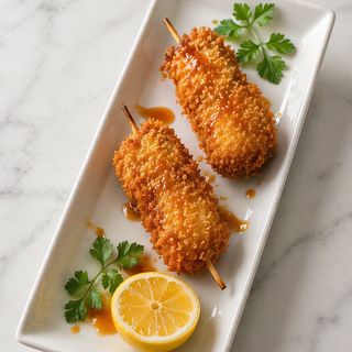 Pinchos de Tiras de Pechuga de Pollo