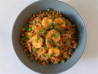 Yakimeshi  langostinos