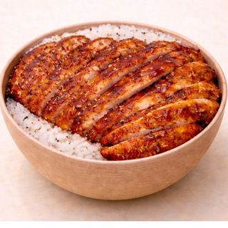 Don katshu pollo con salsa teriyaki