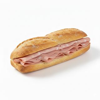 Bocadillo de mortadela italiana