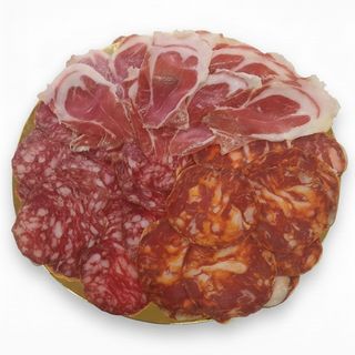 Plato de paletilla ibérica, chorizo ibérico y salchichón ibérico