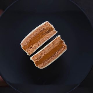 Alfajor Argentino artesanal blanco de dulce de leche