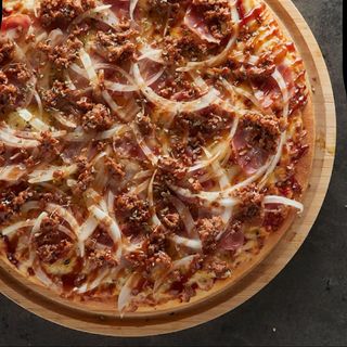 Pizza barbacoa fina
