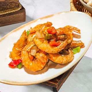 椒盐大虾Gambas con pimienta de Sichuan y sal