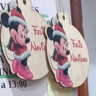 Bola de navidad de madera Mini