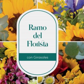 Ramos variados con girasol
