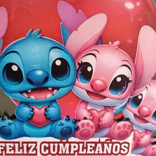 Ángel y Stitch