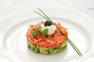 Tartar de salmón