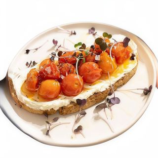 Roasted Cherries Toast