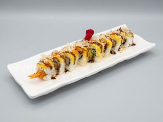 41. Tempura de Langostino con Mango