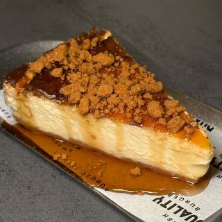 Tarta de queso, maple y lotus