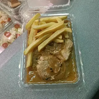 Chuleta en salsa española
