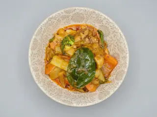 Tofu Con Salsa Cacahuete