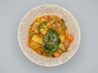 Tofu Con Salsa Cacahuete