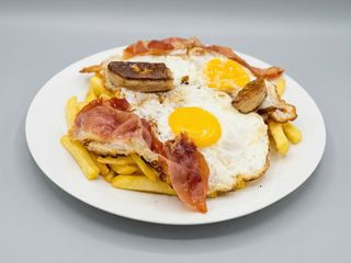 Huevos Estrellados Con Jamón