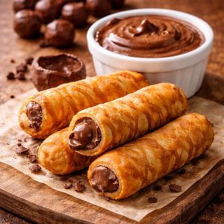 Tequeños rellenos de chocolate (3 uds)