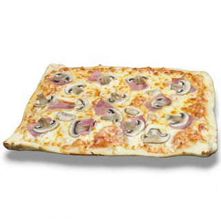 Pizza Bacon Y Champiñones Grande Rectangular (30 Cm. X 40 Cm.)