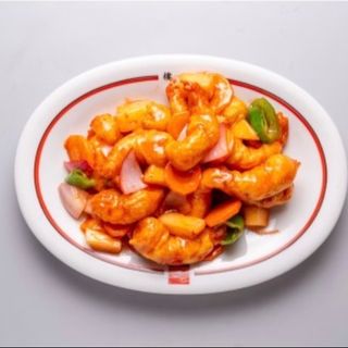 Gambas Con Salsa Agridulce