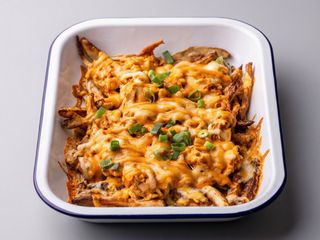 patatas Grill con pollo y Cheddar