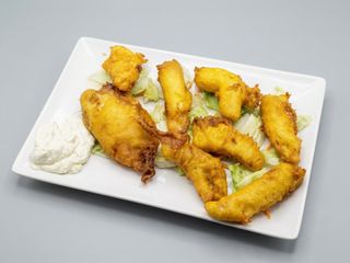Pavias De Bacalao Y Alioli (Ración)