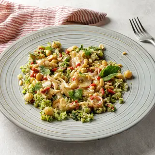 Tabulé del Huerto con Brócoli y Cacahuetes