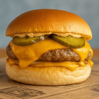 Cheeseburger + Patatas