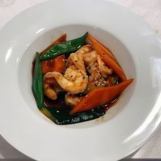 Gambas con verduras