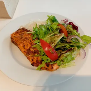 Rapante a la plancha con ensalada de col