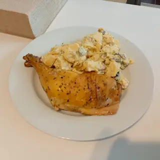 Jamón asado con arroz