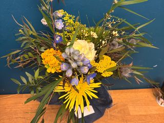 San Valentín Azules y amarillos