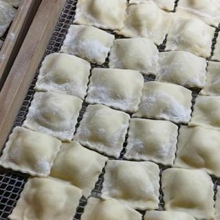 Raviole de Pera y gorgonzola