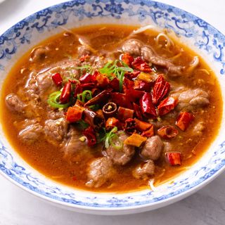 Sichuan Boiled Beef (muy picante)