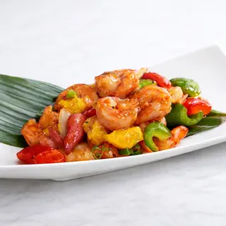 Langostinos caramelizados de Hong Kong