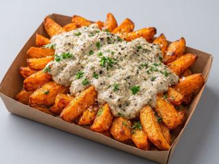 Patata boniato trufada