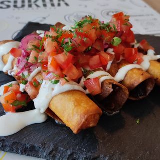 Flautas Mexicanas (2 De Queso Y 2 De Pollo)