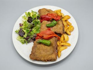 Atrévete con el TRIO"  de Cachopos  tres sabores con guarnicion