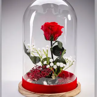 Cupalo Con Rosa Roja