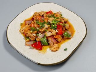 pollo salteado picante
