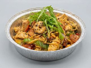 Wok De Pollo Y Gambas