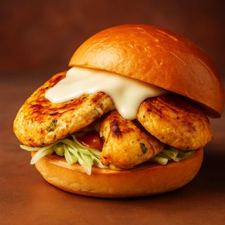 Combo chicken burger