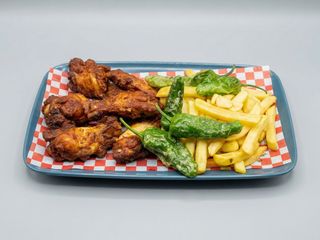 Alitas Con Salsa BBQ (6 Uds.)