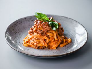 Fettuccine Boloñesa casera
